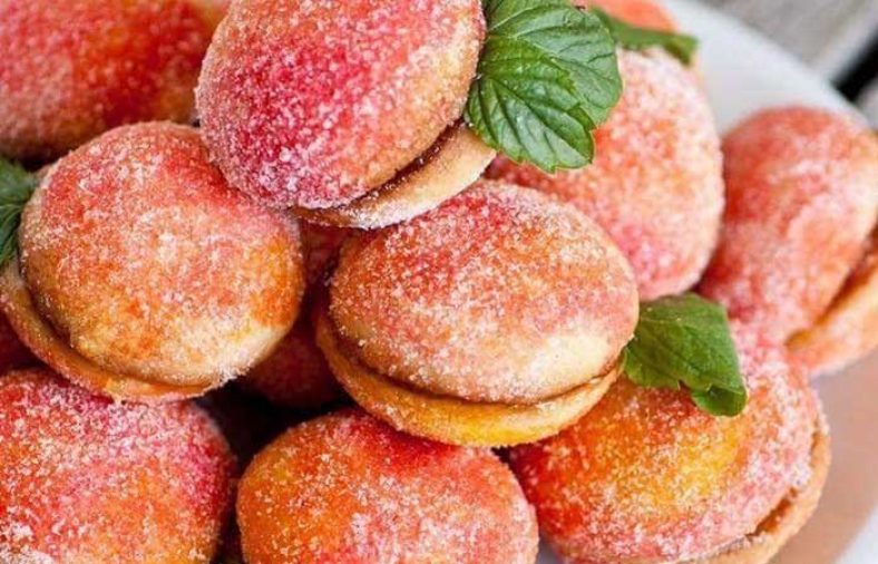 طرز تهیه شیرینی هلویی