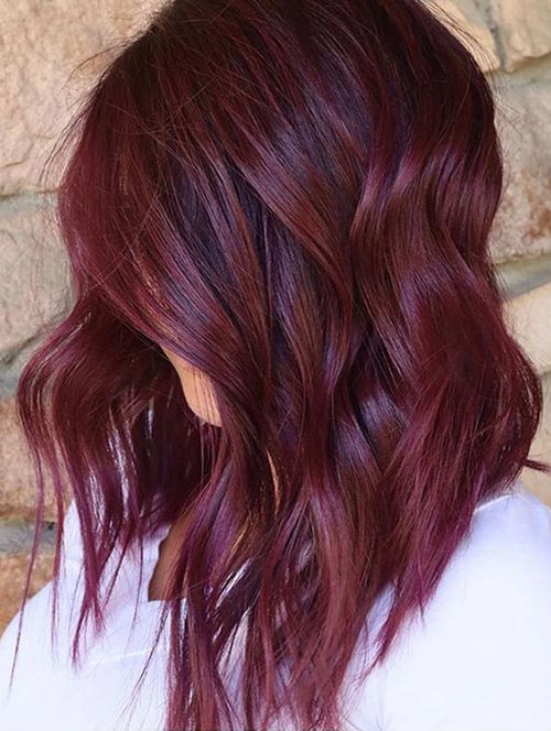 رنگ موی ماهگونی شرابی