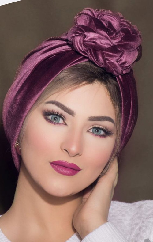 توربان مجلسی بنفش