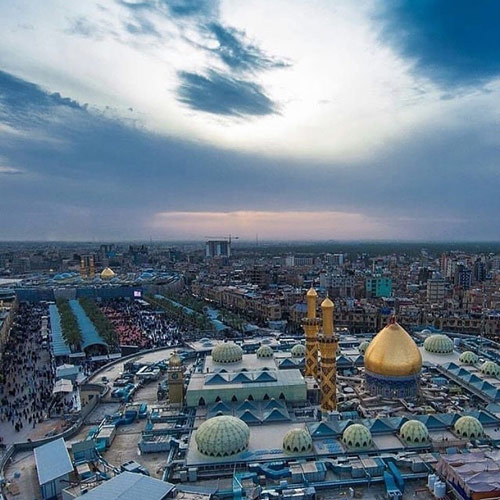 عکس بین الحرمین در غروب
