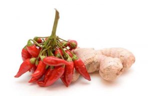 ترکیب زنجبیل و فلفل قرمز