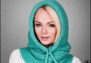 مقنعه بافتنی