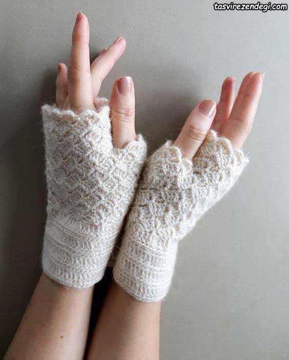 دستکش تک انگشتی سفید
