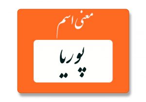 معنی اسم پوریا