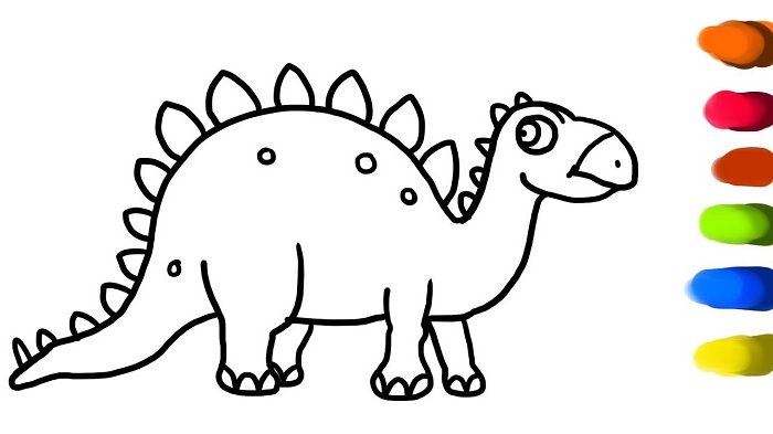 نقاشی دایناسور