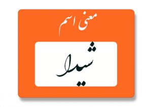معنی اسم شیدا