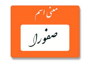 معنی اسم صفورا