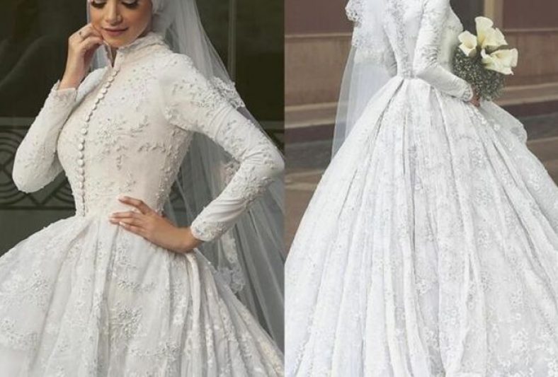 لباس عروس پوشیده