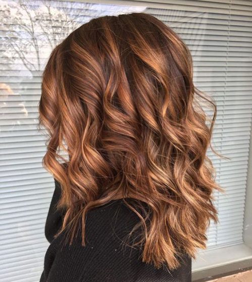 مدل مو با رنگ شکلاتی طلایی