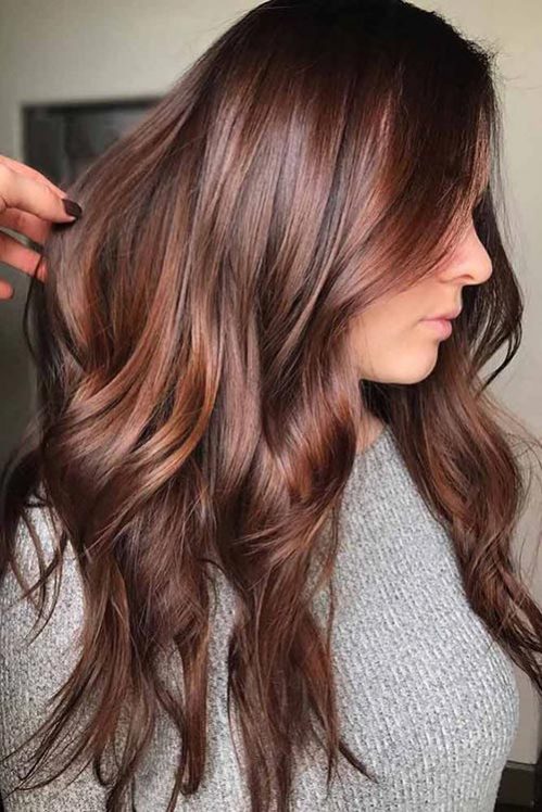 مدل مو با رنگ شکلاتی تیره