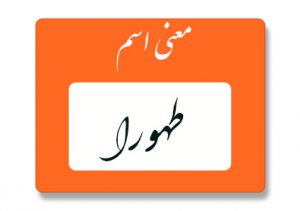 معنی اسم طهورا
