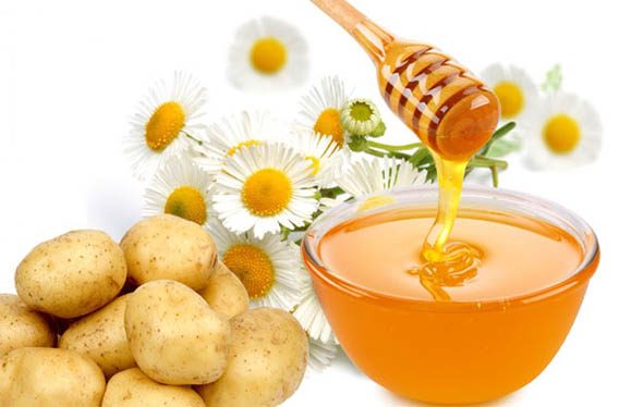 ماسک سیب زمینی و عسل
