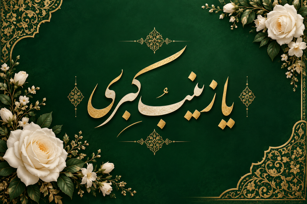 عکس نوشته حضرت زینب