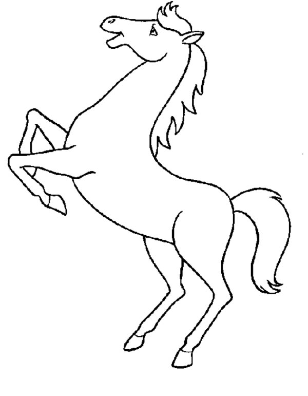 نقاشی اسب ایستاده