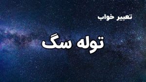 تعبیر خواب توله سگ