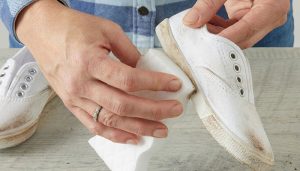 تمیز کردن کفش سفید