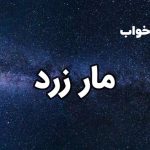 تعبیر خواب مار زرد