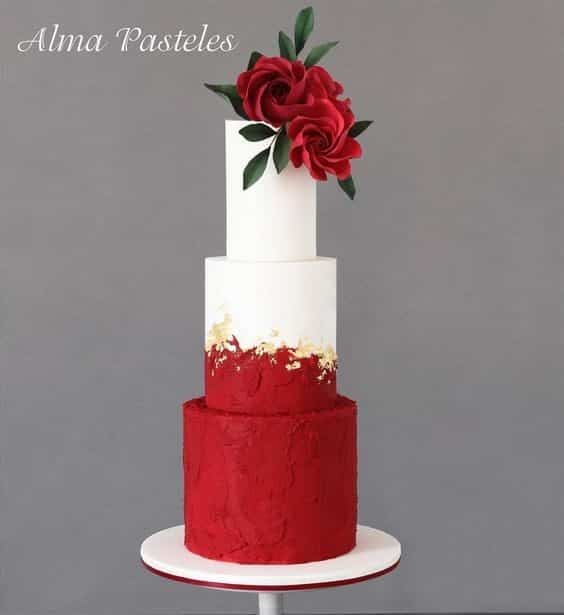 مدل کیک عروسی سه طبقه خاص 