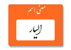 معنی اسم الیار