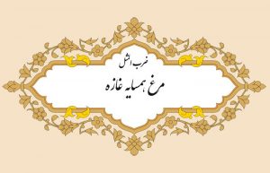ضرب المثل مرغ همسایه غازه