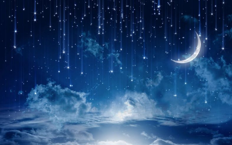عکس ماه و ستاره