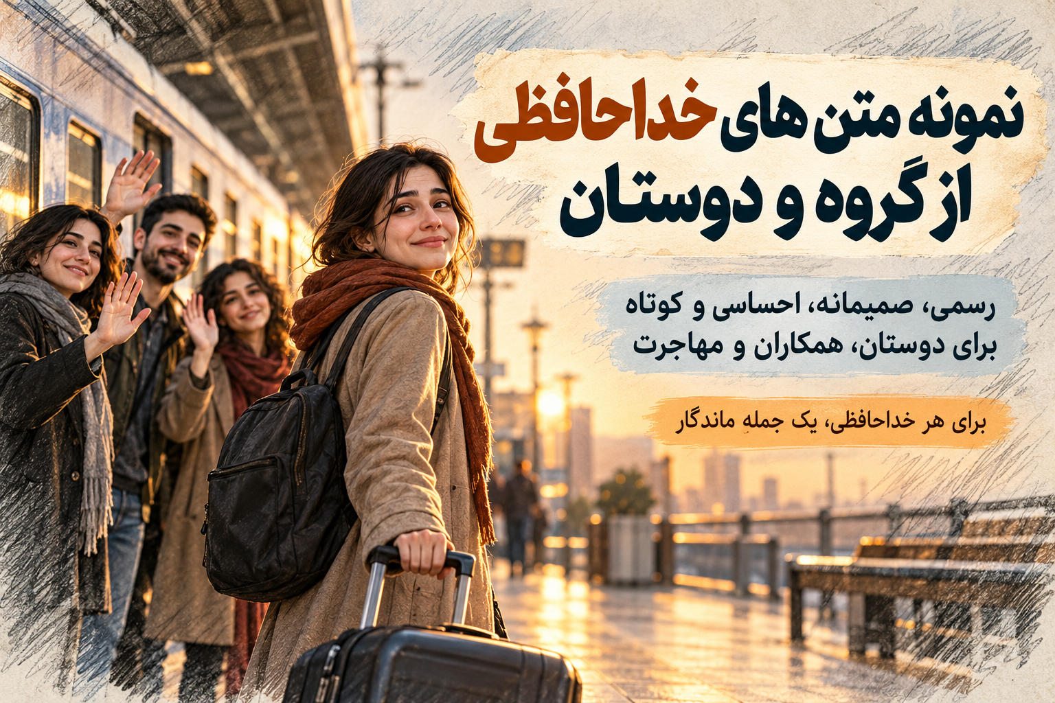 متن خداحافظی از دوست