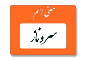 معنی اسم سروناز