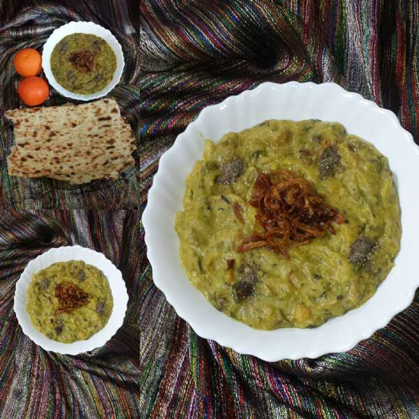 طرز تهیه آش سبزی شیرازی بدون گوشت