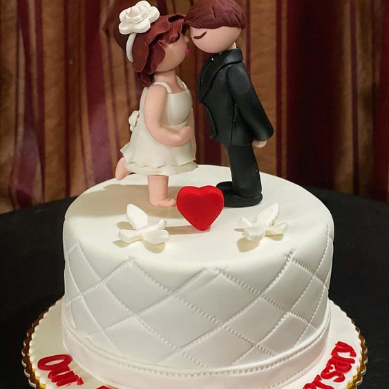 کیک دونفره سالگرد ازدواج