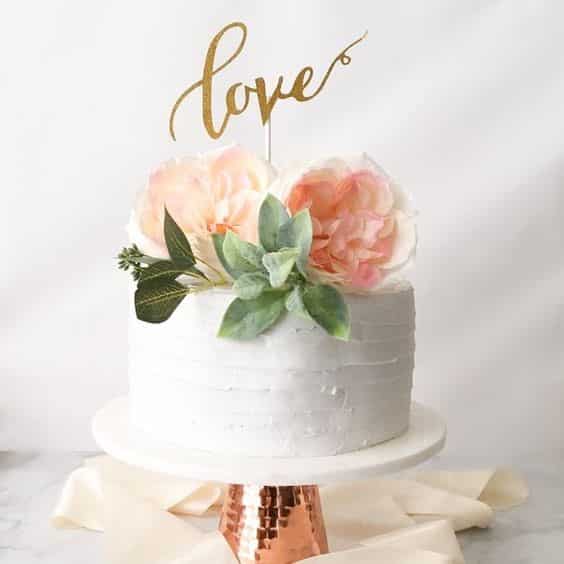 مدل کیک سالگرد عروسی خانگی تزیین شده  