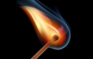 وقتی چوب کبریت می سوزد چه تغییری می کند