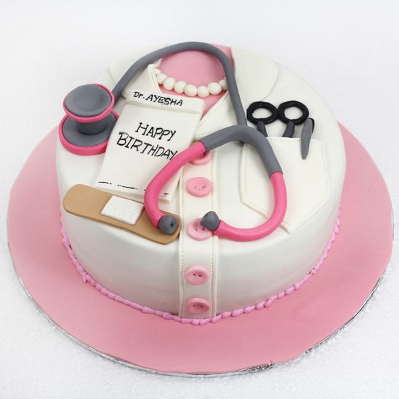 کیک دخترانه روز پزشک 