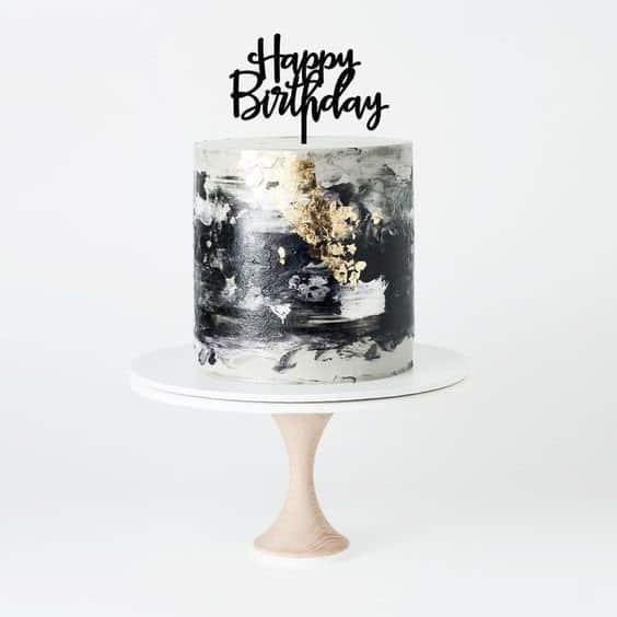 مدل کیک تولد مردانه ساده و لاکچری با باترکریم 