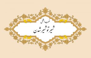معنی ضرب المثل شیر تو شیر شدن