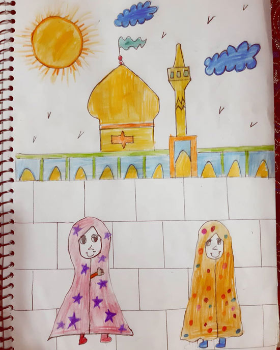 نقاشی امام رضا برای کودکان