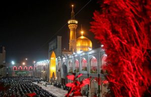 حرم امام رضا در شب شهادت ایشان