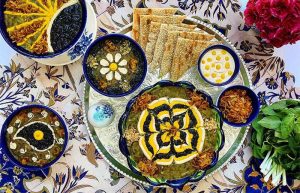 تزیین آش رشته