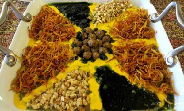 تزیین آش رشته شیک