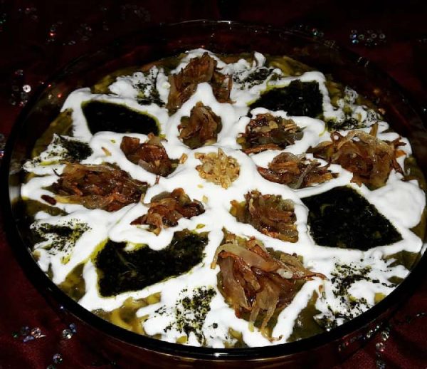 تزیین آش رشته مجلسی