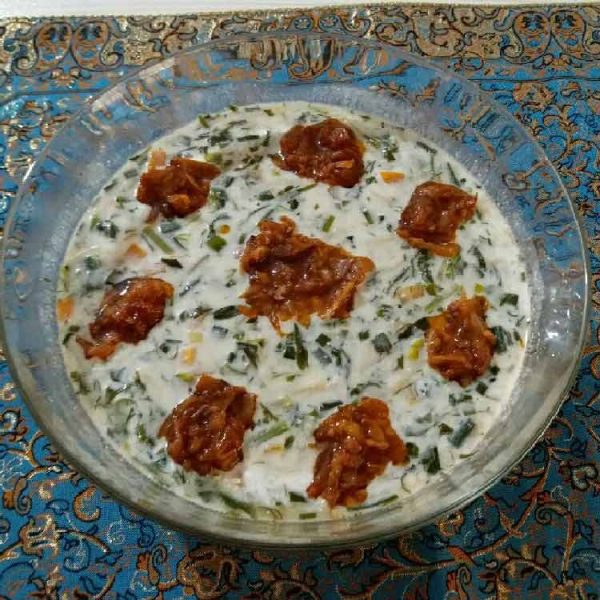 تزیین ساده آش