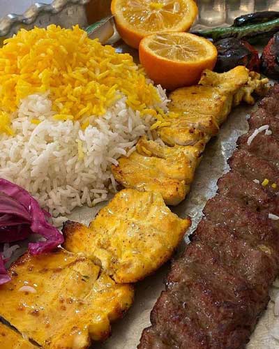 طرز تهیه جوجه کباب زعفرانی برای چلو کباب وزیری