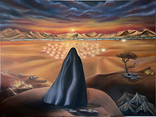 الگو نقاشی حضرت زینب برای کودکان