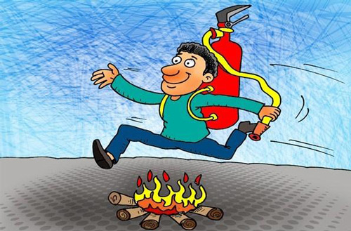 نقاشی درباره خطرات چهارشنبه سوری