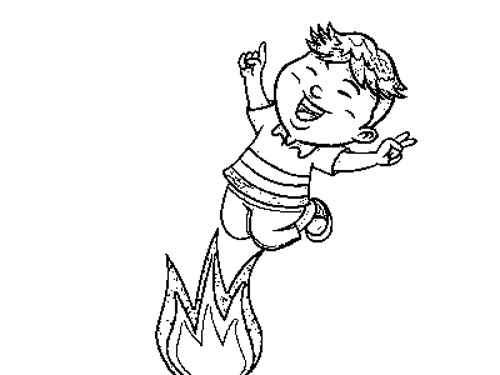 رنگ آمیزی نقاشی چهارشنبه سوری کودکانه