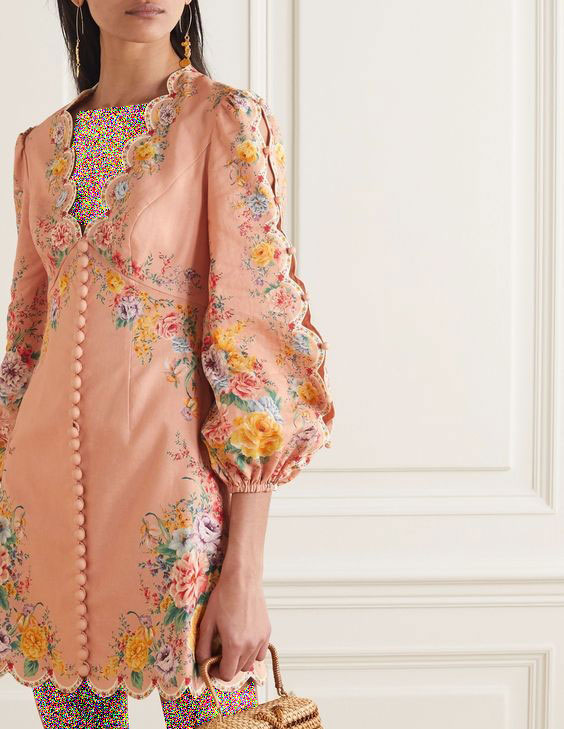 لباس مجلسی گلدار با آستین جدید 