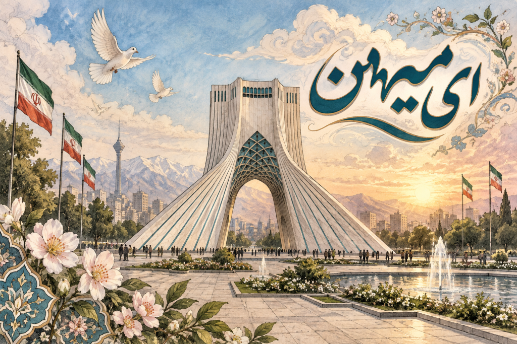 معنی شعر ای میهن فارسی دوازدهم از ابوالقاسم لاهوتی + صوتی و آرایه‌ها