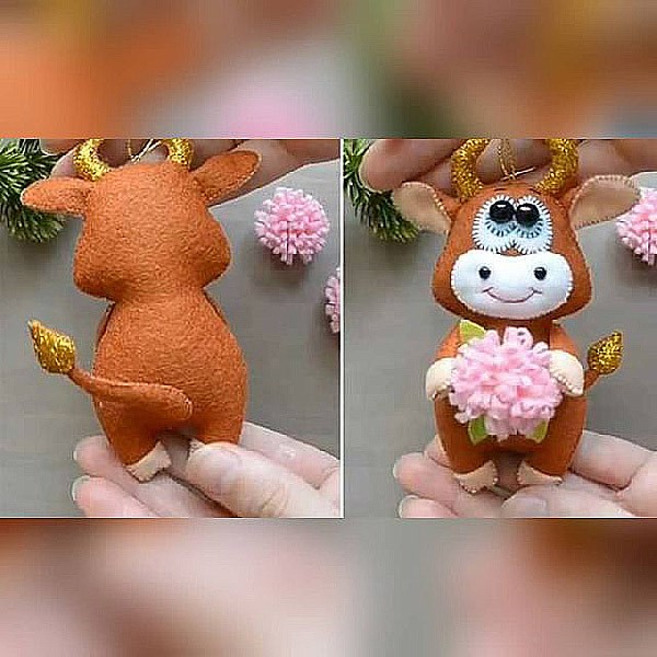 اتمام دوخت گاو نمدی 