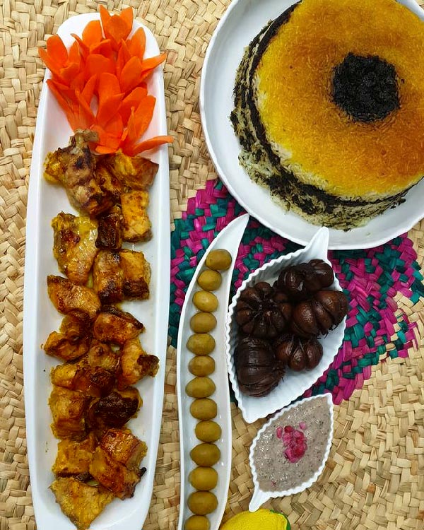 دیزابن مجلسی سبزی پلو با ماهی اوزون برون