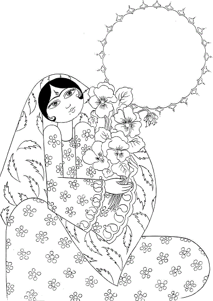 نقاشی عید نوروز ۱۴۰۱ برای نقاشی دخترانه