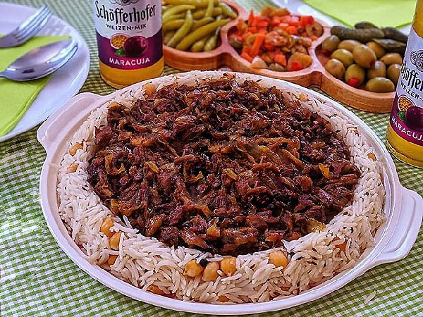 پلو بندری جنوبی با گوشت